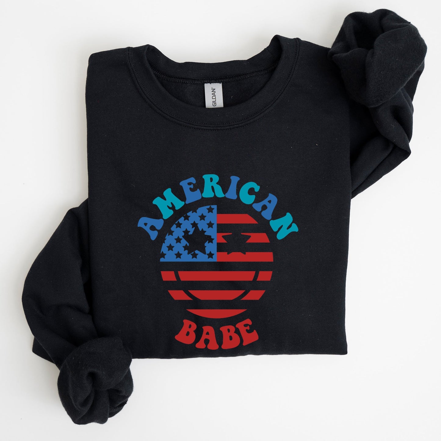 Land Of The Free, American Babe, 4th of July Sweatshirt