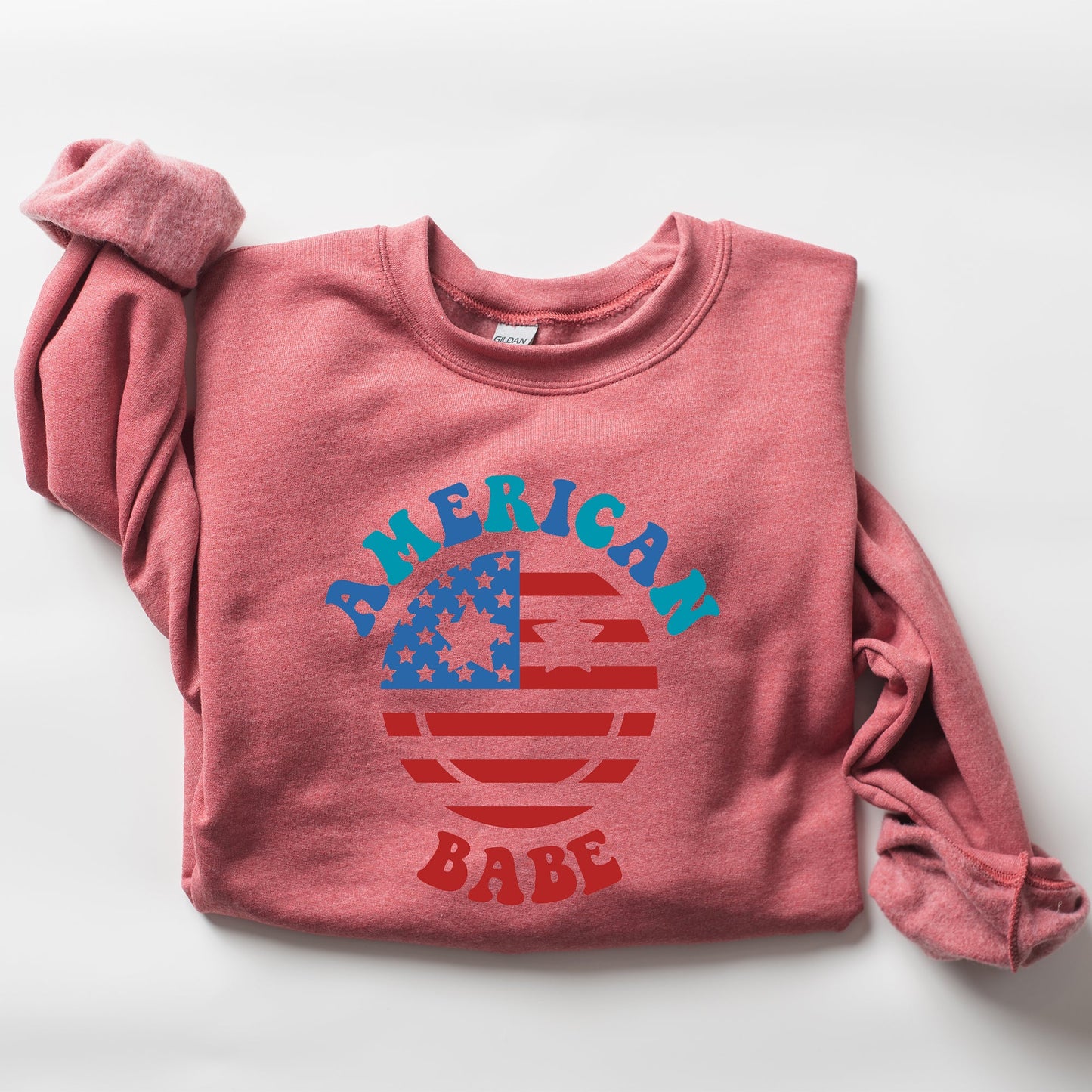 Land Of The Free, American Babe, 4th of July Sweatshirt