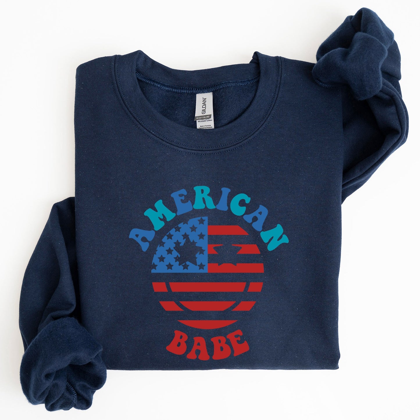 Land Of The Free, American Babe, 4th of July Sweatshirt
