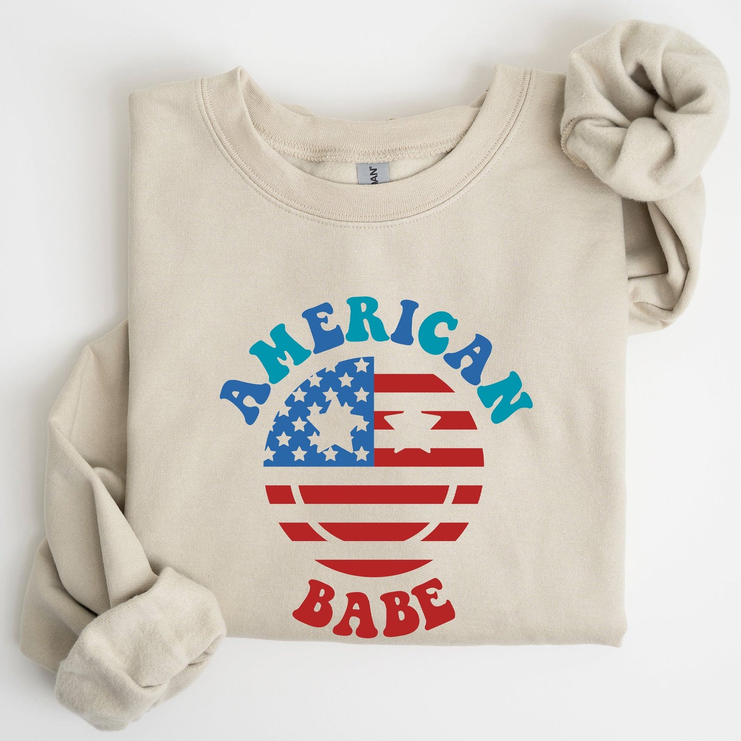 Land Of The Free, American Babe, 4th of July Sweatshirt