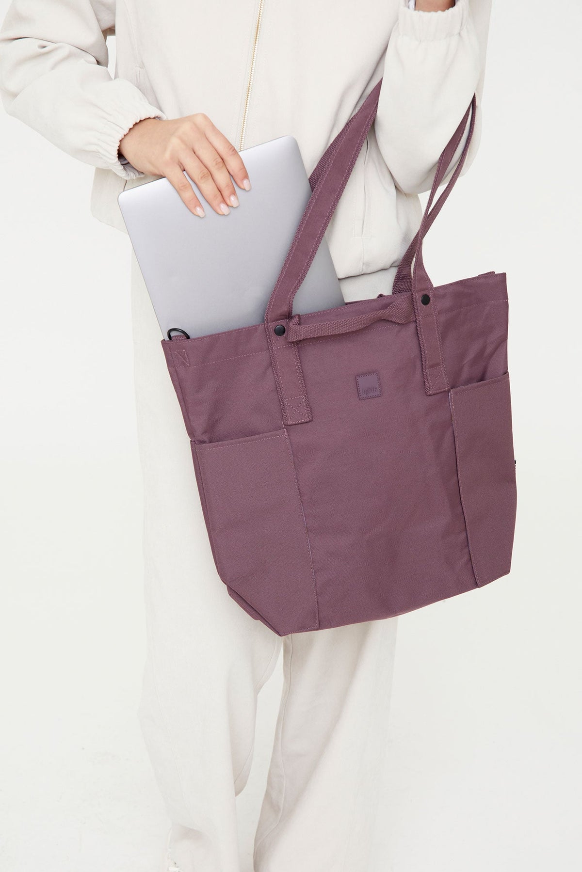 Raw Tote Bag Maroon