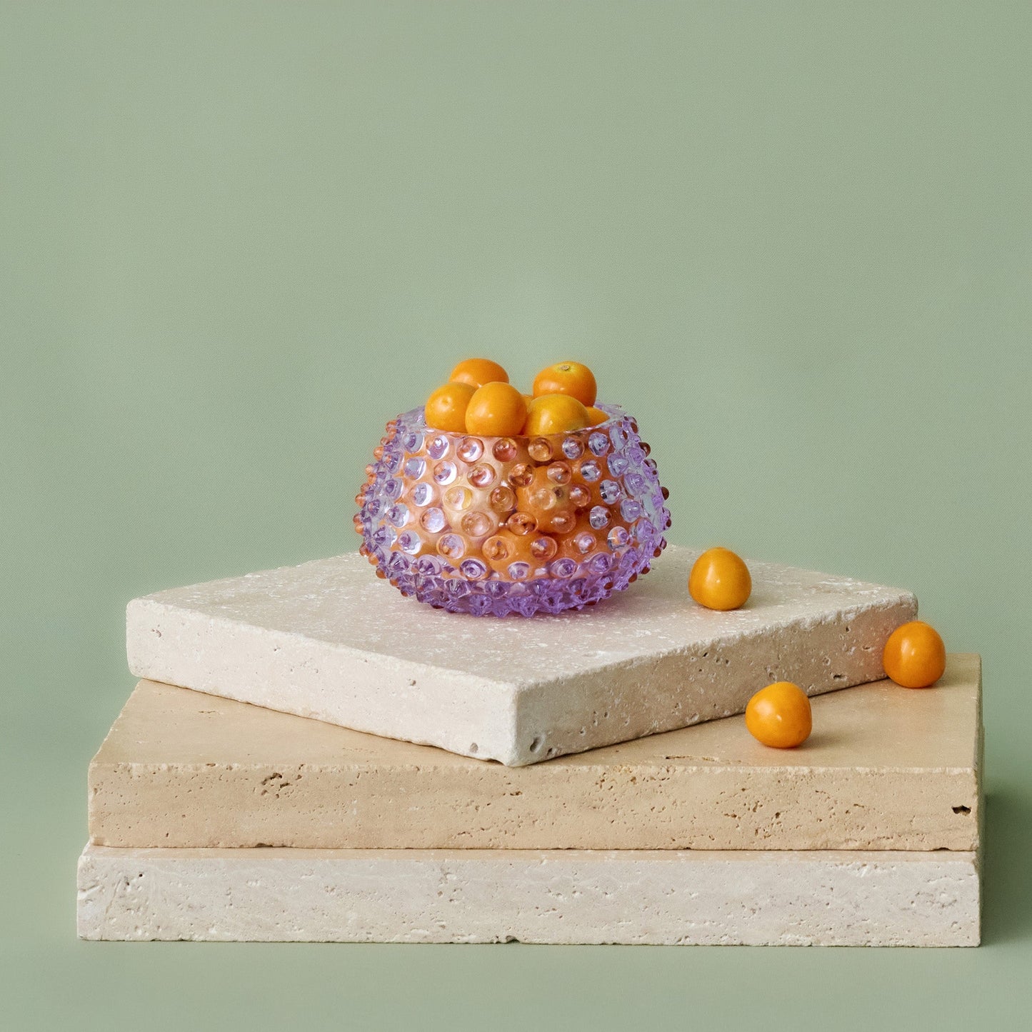 Hobnail Bowl - Small - Lilac Bloom