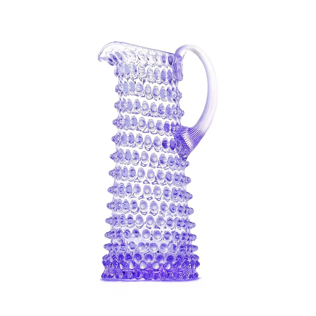 Hobnail Jug - Tall - Lilac Bloom