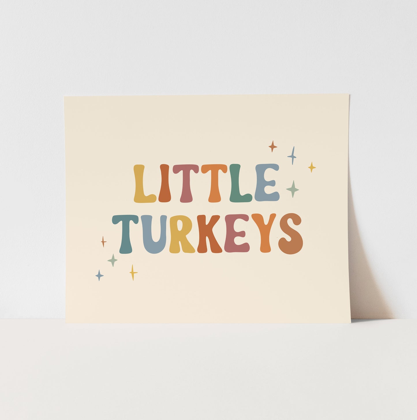 Little Turkeys Art Print