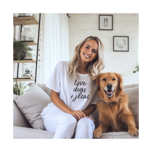 Love Dogs & Jesus Tee - preorder