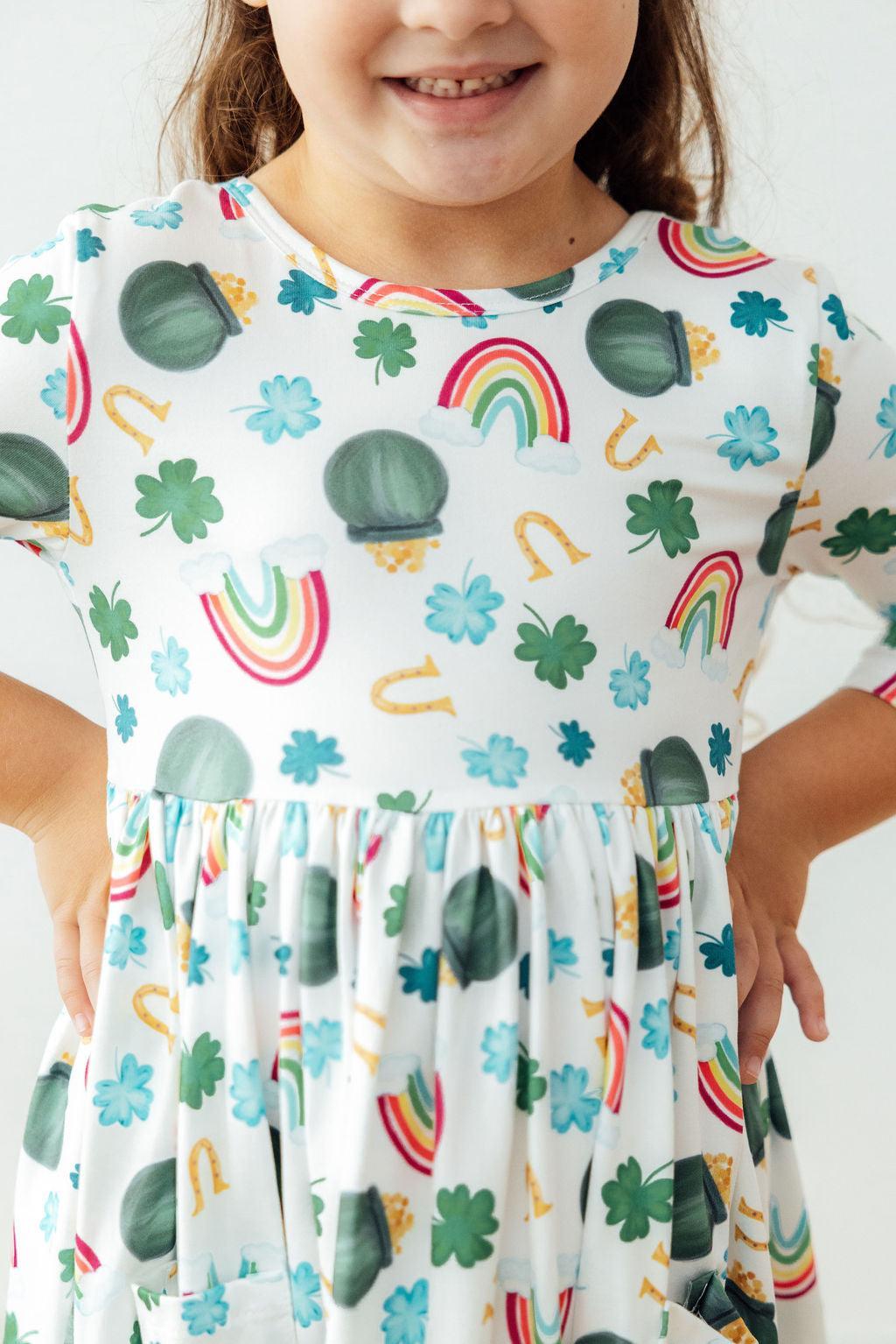 Luck of the Irish Pocket Twirl Dress