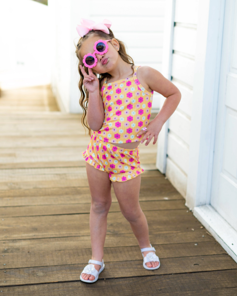Luna Top & Bloomer Set - Daisy Chain