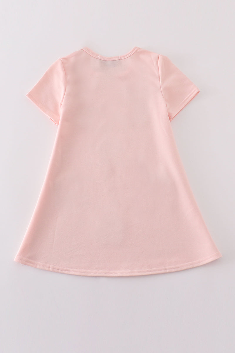 Pink flip flop women’s sequin dress