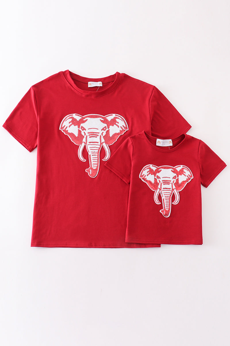 Alabama sequin mom & kid top