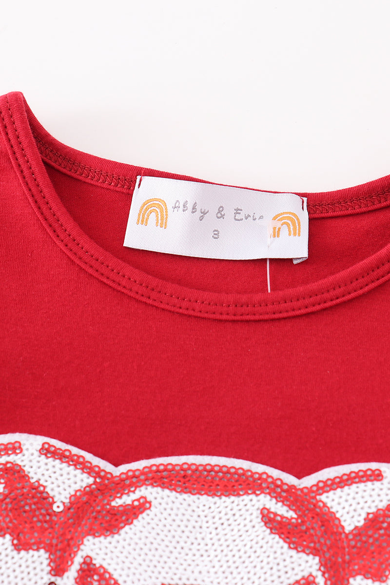 Alabama sequin mom & kid top