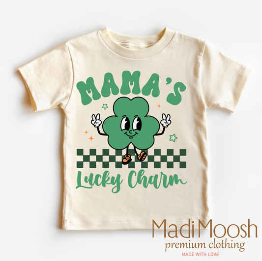Mama's Lucky Clover St. Patrick's Day  Shirt - Kids St Patrick's Day Tee