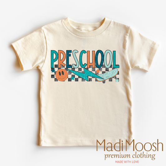 Preschool Skateboard Back To School Shirt