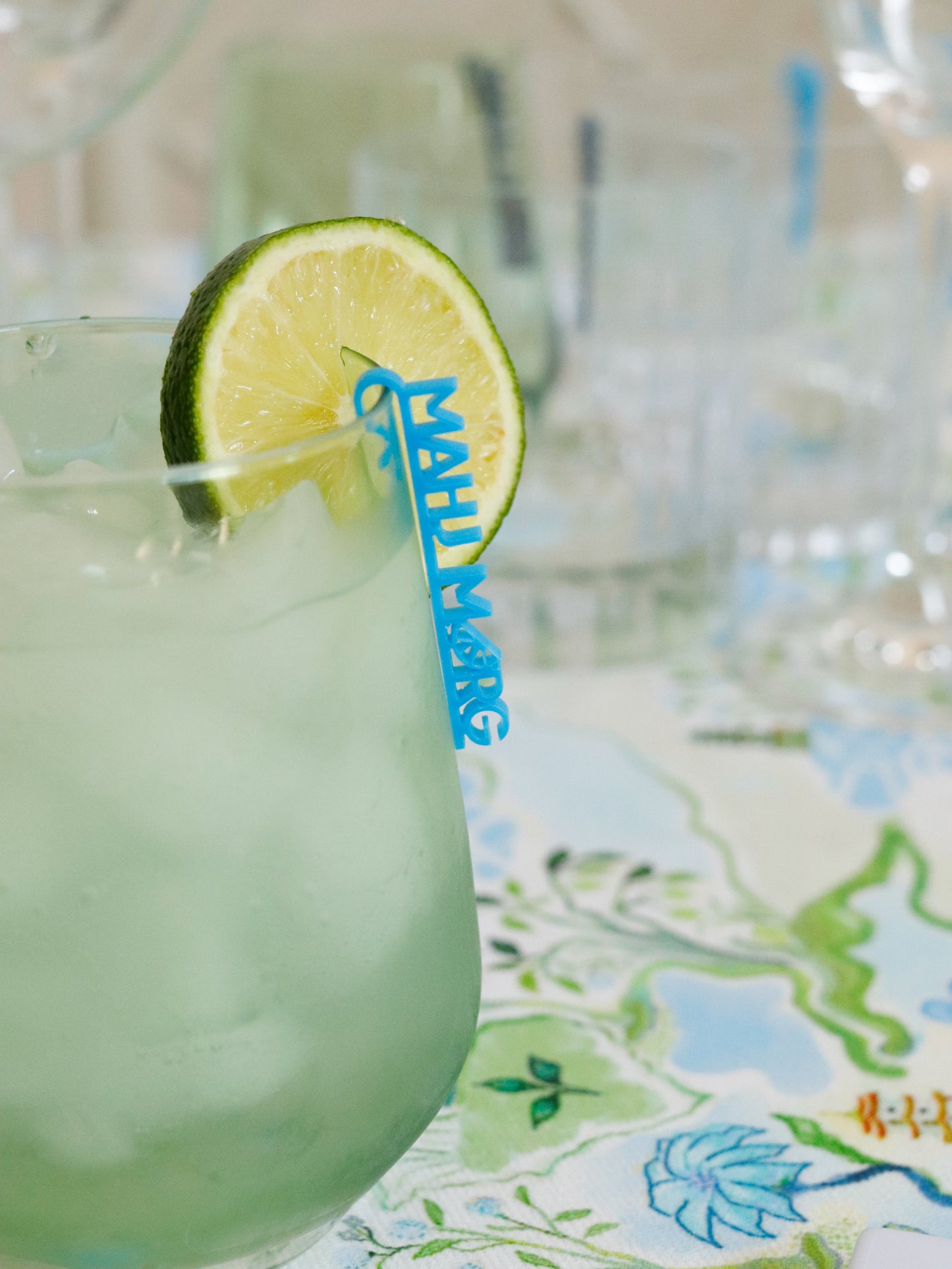 Mahj Cocktails Drink Markers in Blue and Glitter 8-Pack