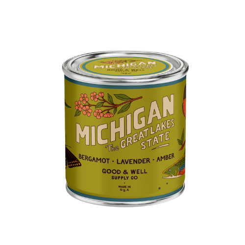 Michigan State Candle