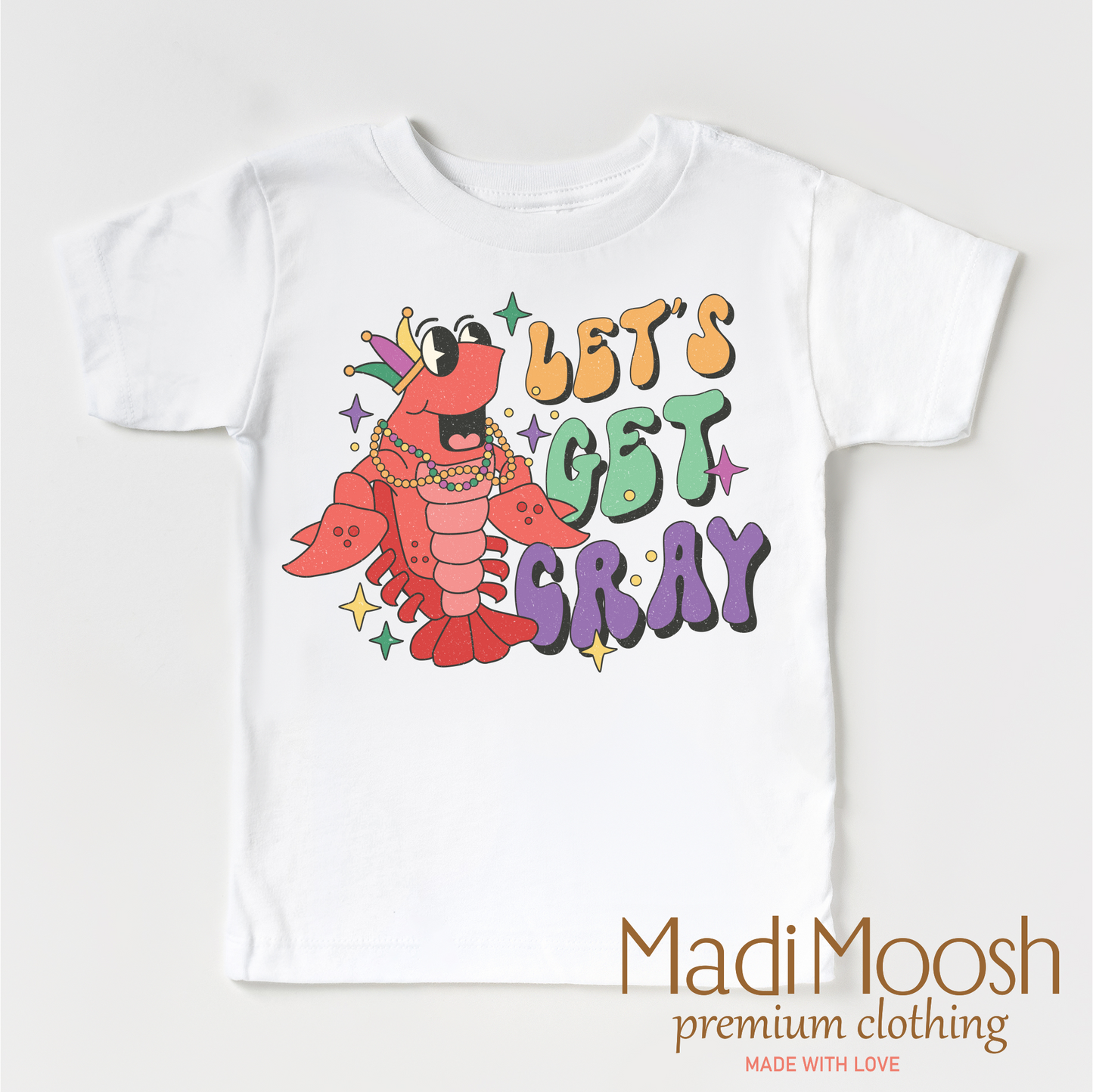 Let's Get Cray Mardi Gras Shirt - Mardi Gras Crawfish Tee