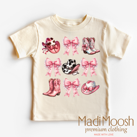 Cowgirl Country Bows And Boots Shirt - Cowgirl Tee