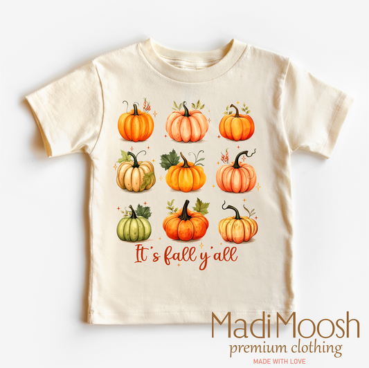 It's Fall Y'all Pumpkin Shirt - Thanksgiving Tee