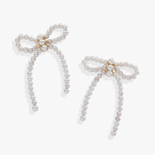 Mother of Pearl Bow Earrings