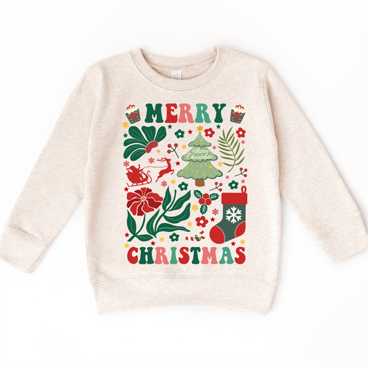 Boho Merry Christmas Shirt -  Long Sleeve Tees & Sweatshirts