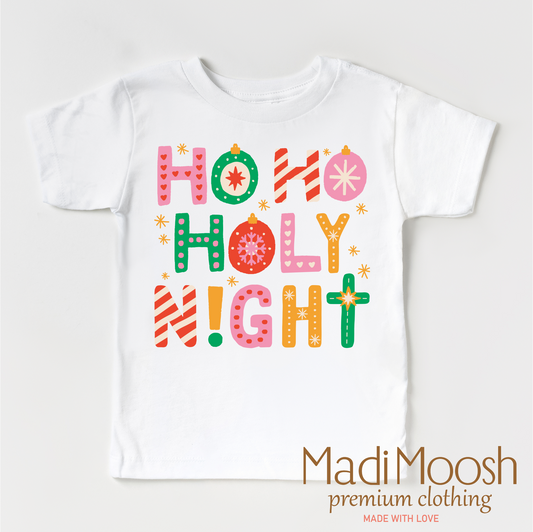 Ho Ho Holy Night Christmas Shirt - Christian Tee