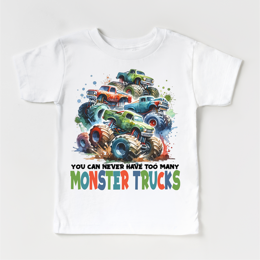 You Can Never Have Too Many Monster Trucks Shirt - Truck Tee