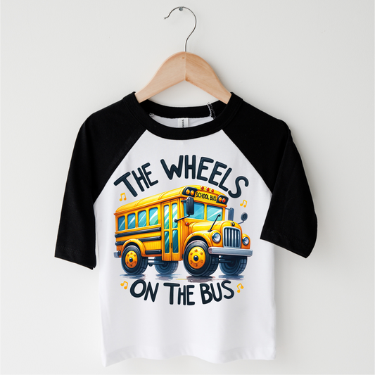 The Wheels On The Bus School Shirt - Kids School Tee