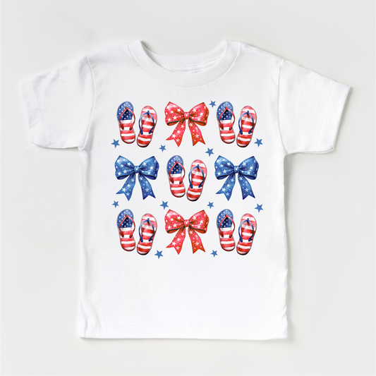 Flip Flops And Bows 4th Of July Shirt - Independence Day Tee