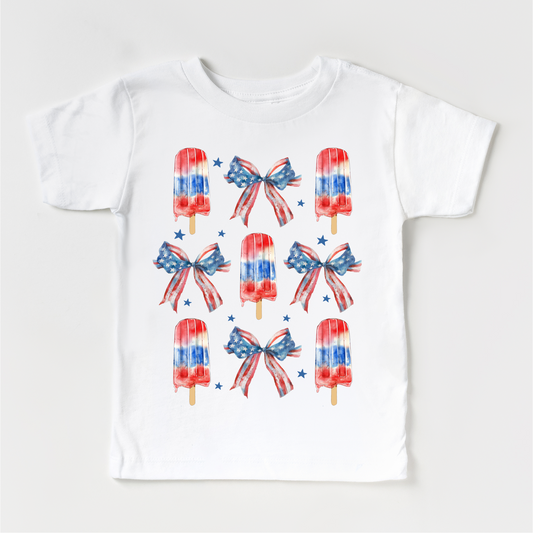 Ice Cream And Bows July 4th  Shirt - Independence Day Tee