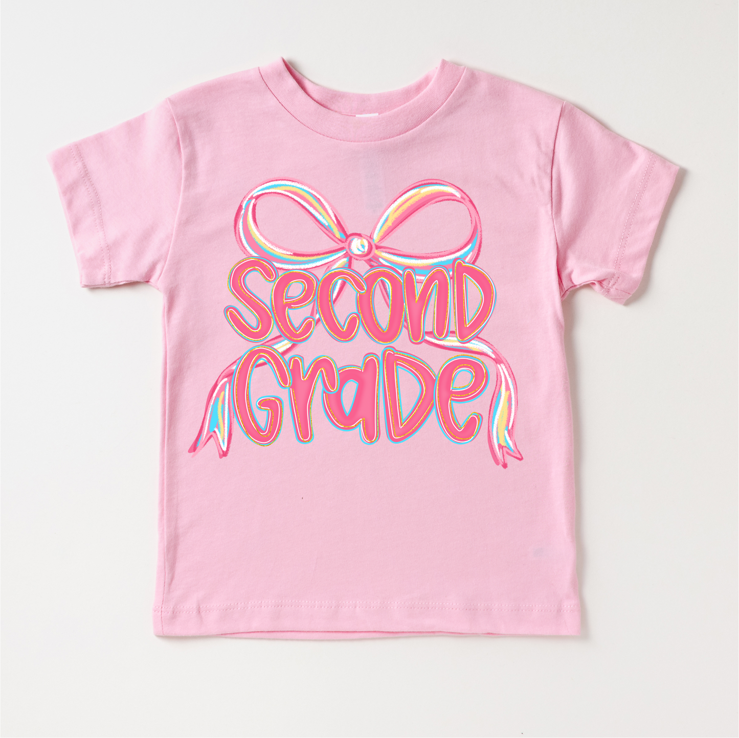 Girls 1st Grade Bow Back To School Shirt - First Day Of School Tee