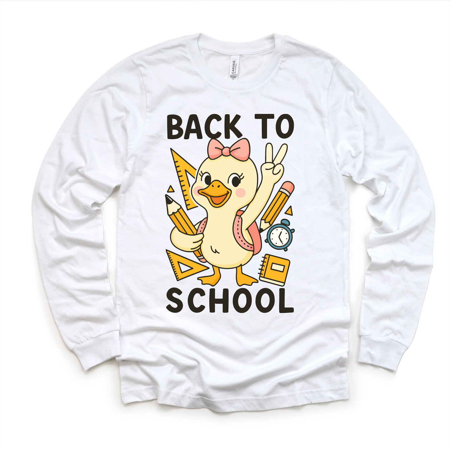 Girls Back To School Goose Shirt - Cute Back To School Tee