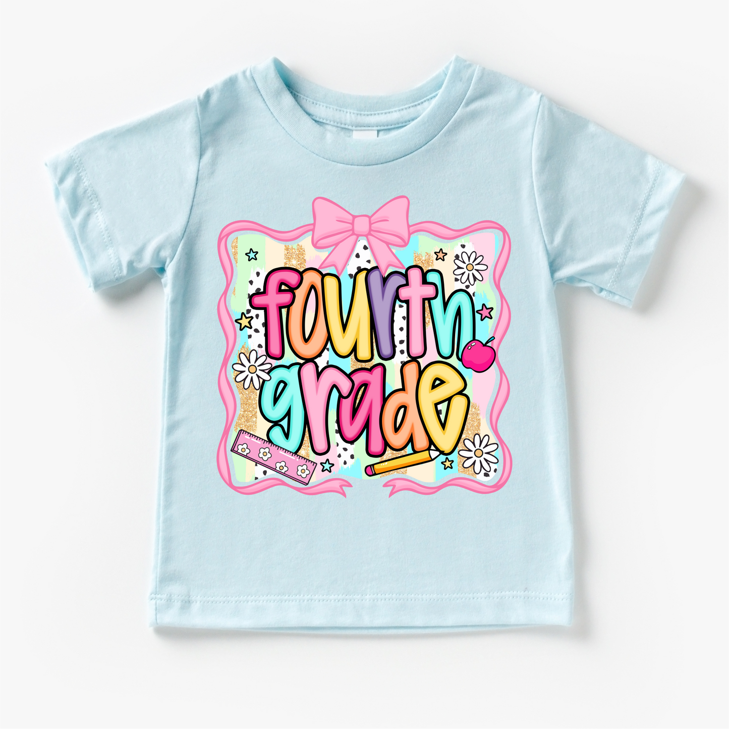 Girls 4th grade School Shirt - Back To School Tee