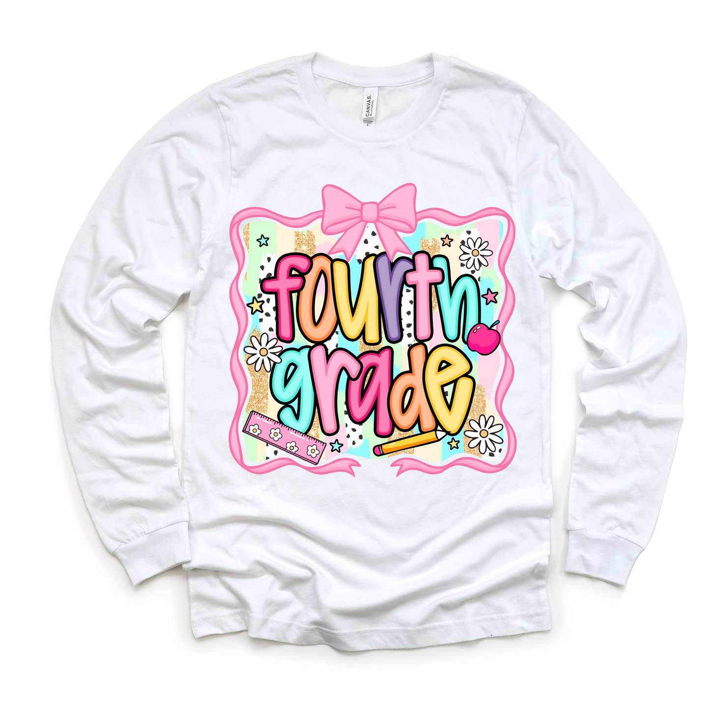 Girls 4th grade School Shirt - Back To School Tee
