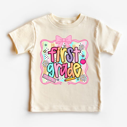 Girls 1st Grade School Shirt - Back To School Tee