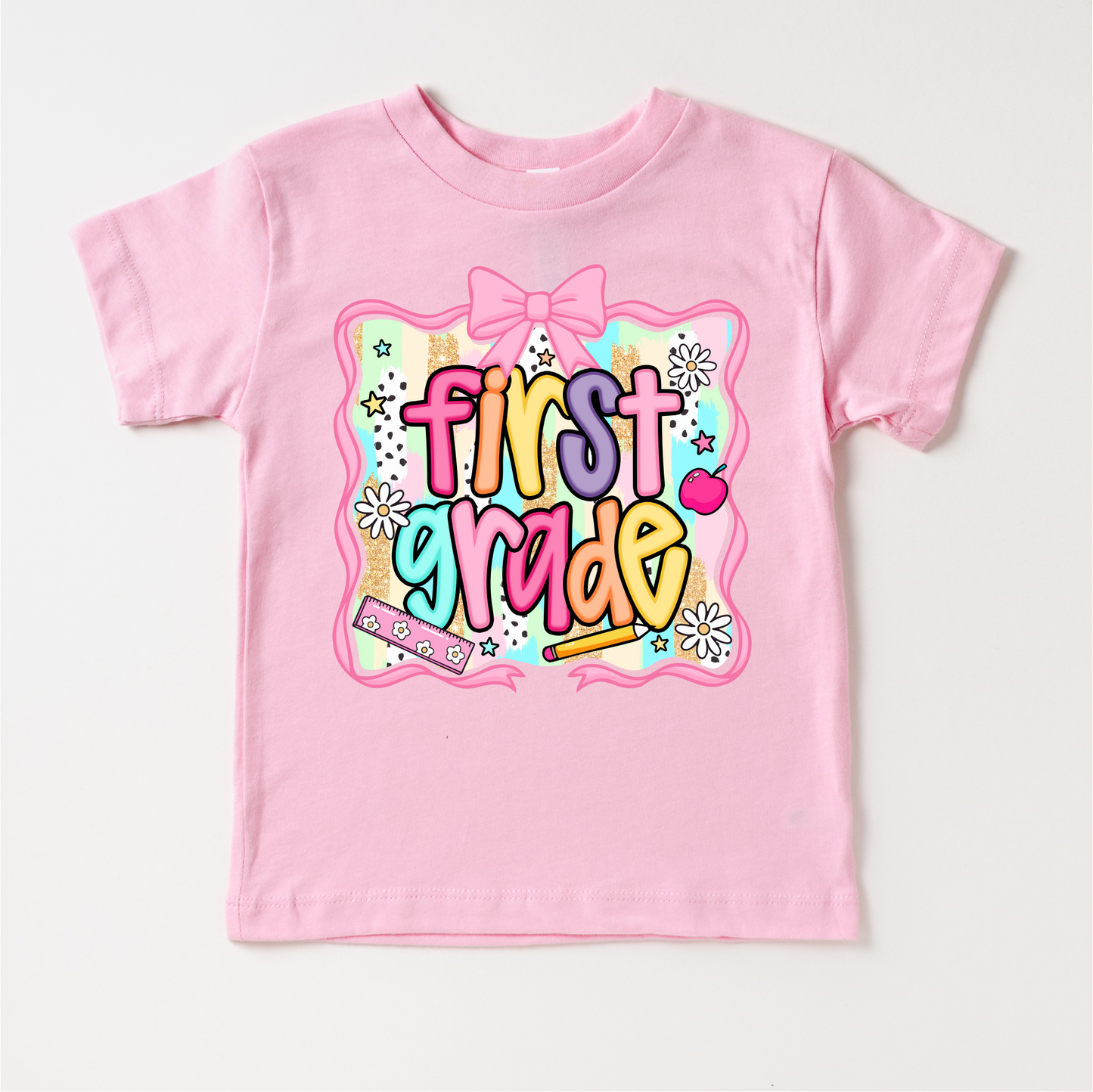 Girls 1st Grade School Shirt - Back To School Tee