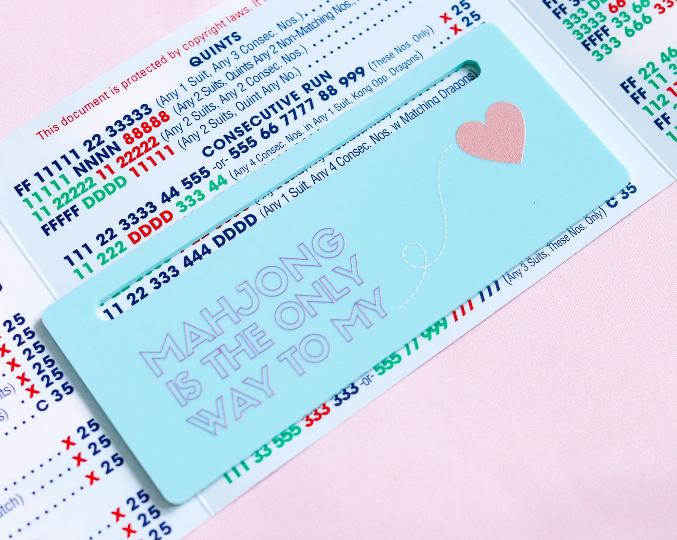 Pastel Green Mahj to My Heart Card Line Marker™