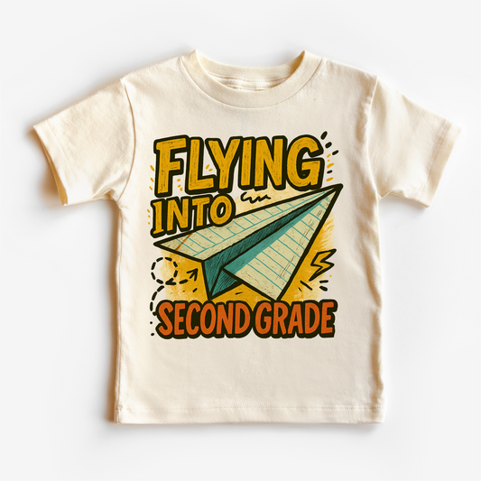 Flying Into Second Grade Back To School Shirt | First Day Of School Tee