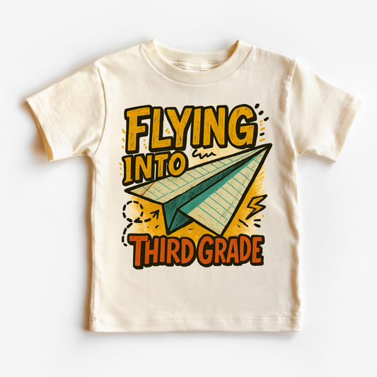 Flying Into Third Grade Back To School Shirt | First Day Of School Tee