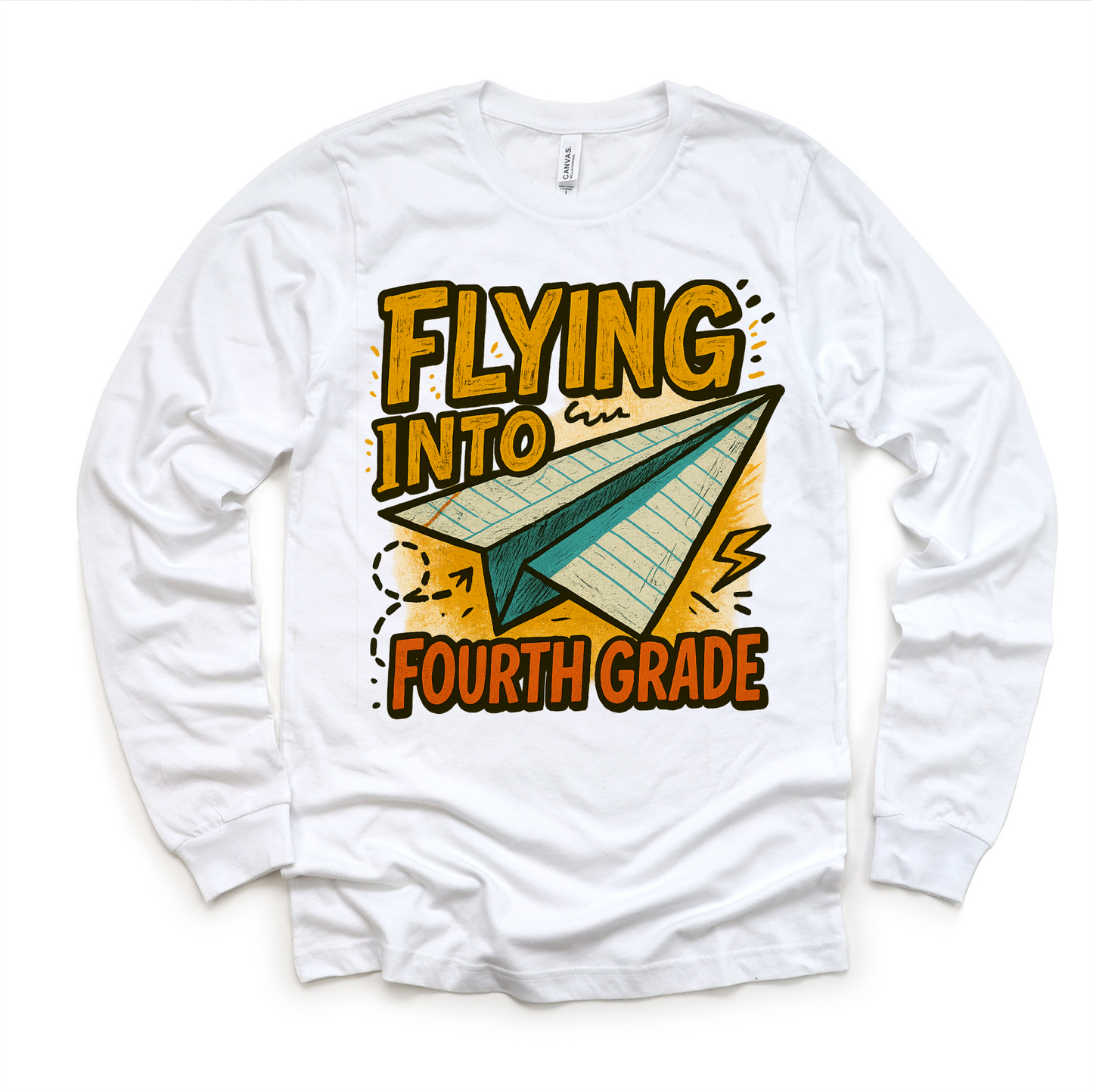 Flying Into Fourth Grade Back To School Shirt | First Day Of School Tee