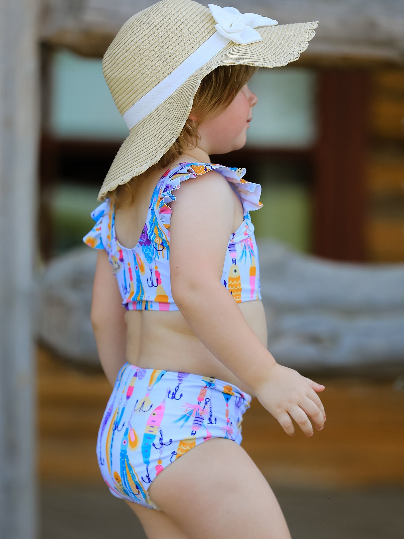 Fish Print Boutique Swimsuit