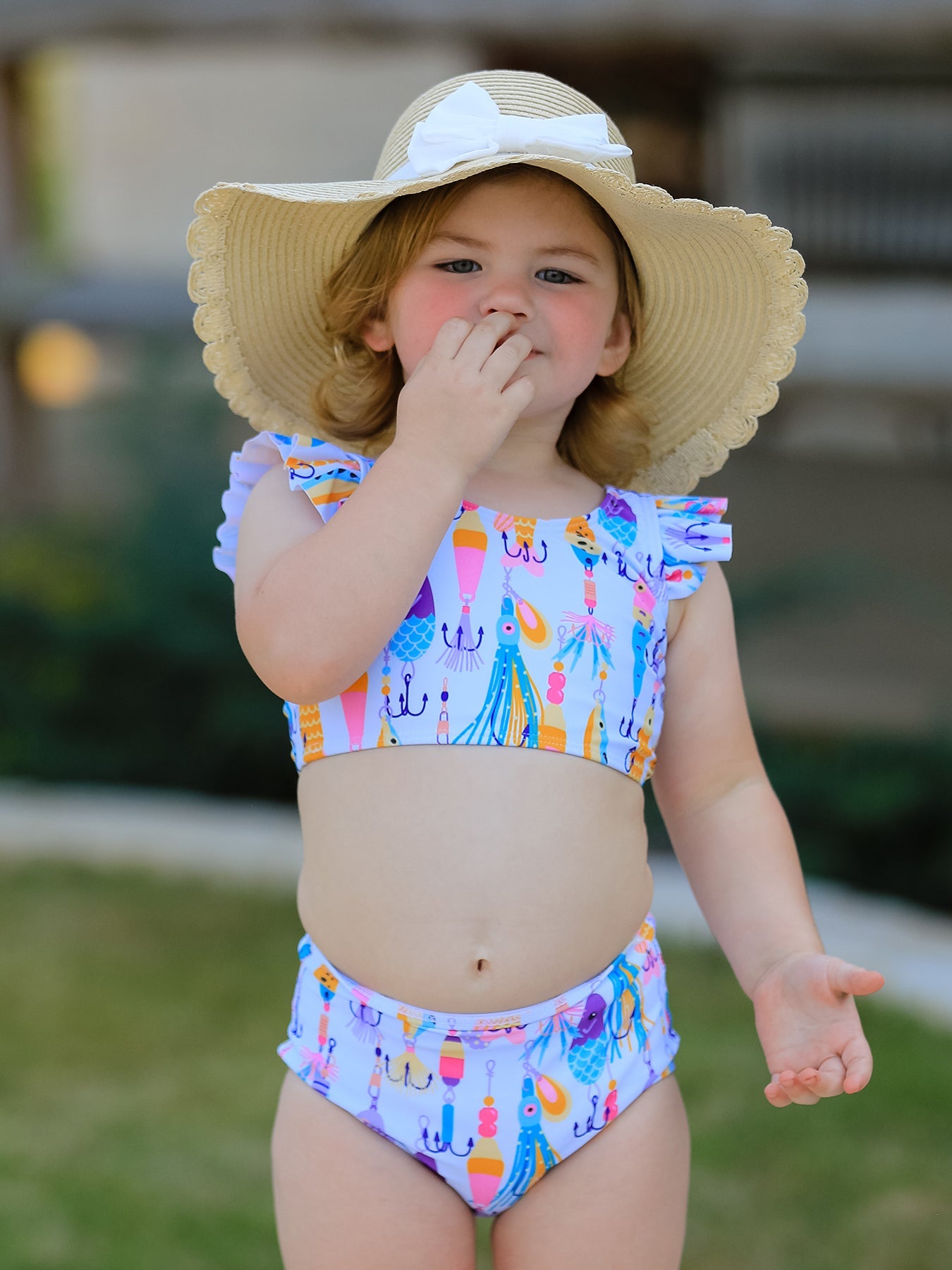 Fish Print Boutique Swimsuit