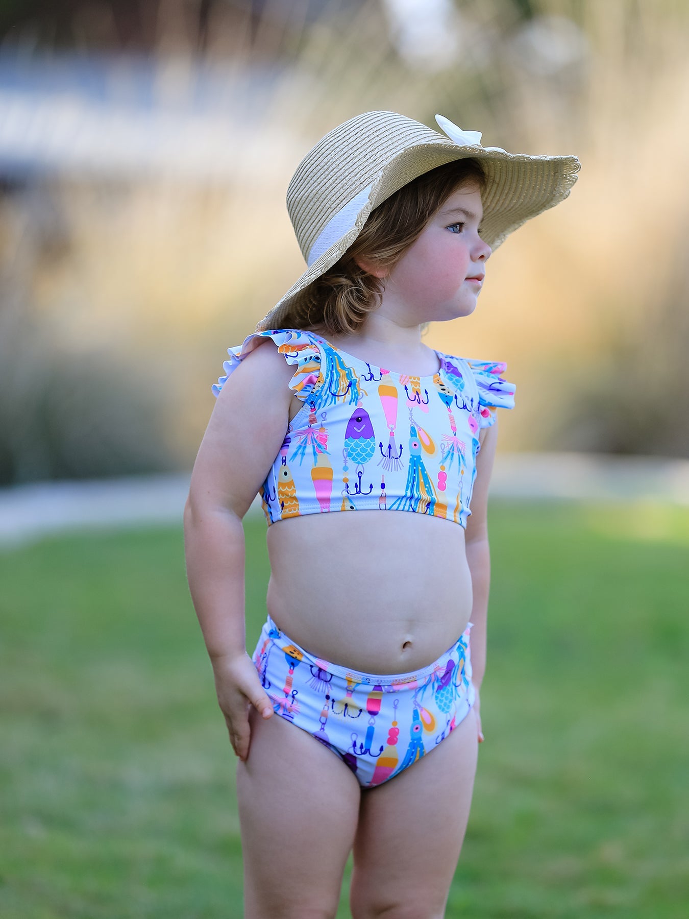 Fish Print Boutique Swimsuit