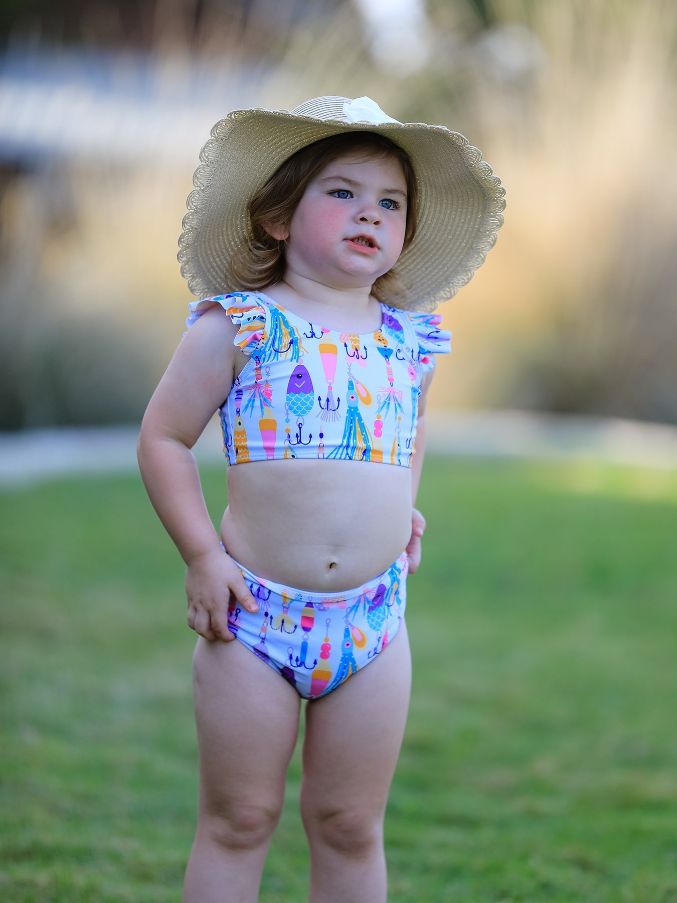 Fish Print Boutique Swimsuit