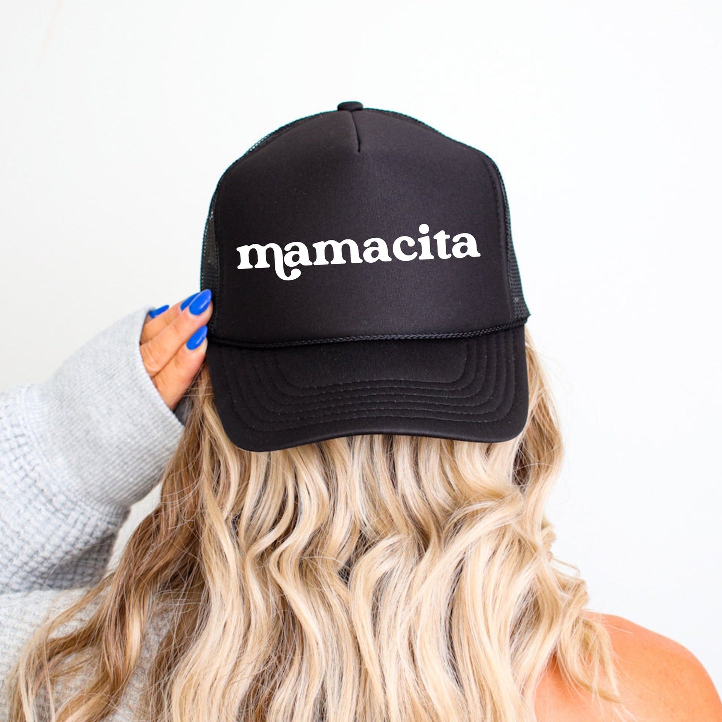 Mamacita, Sassy, Funny, Black Snapback Trucker Hat