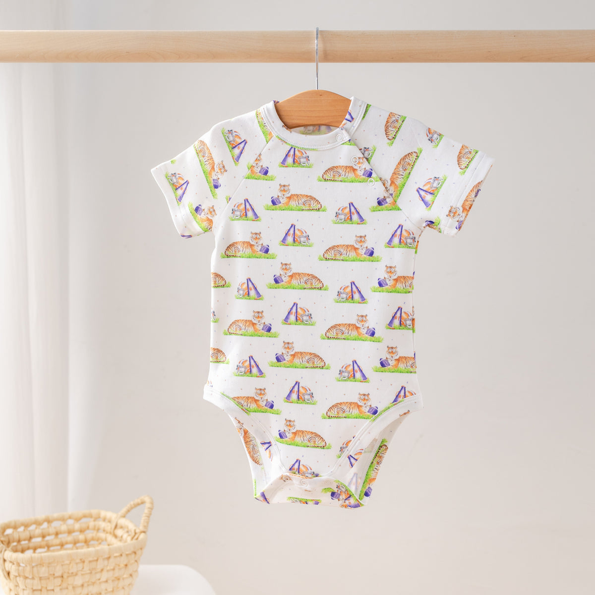 Mascot Mania in Auburn Organic Cotton Onesie