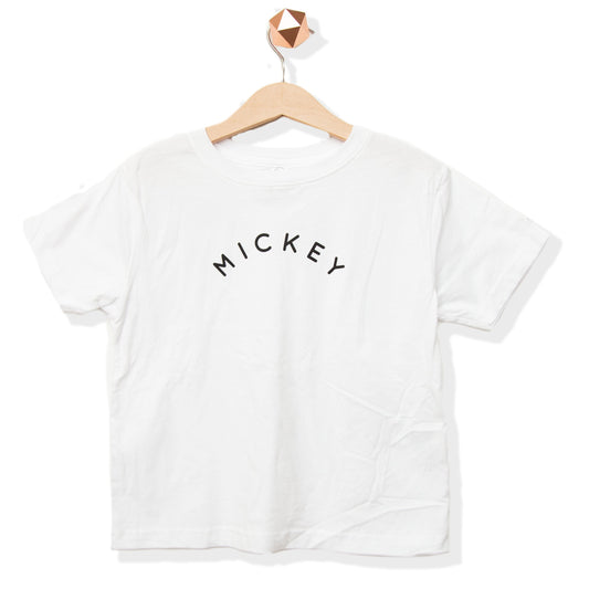 Mickey White | baby onesie