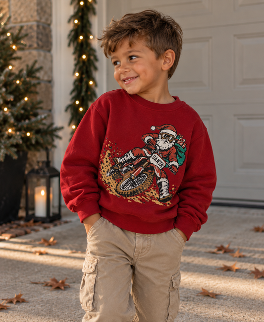 Dirt Bike Santa | Sweatshirt
