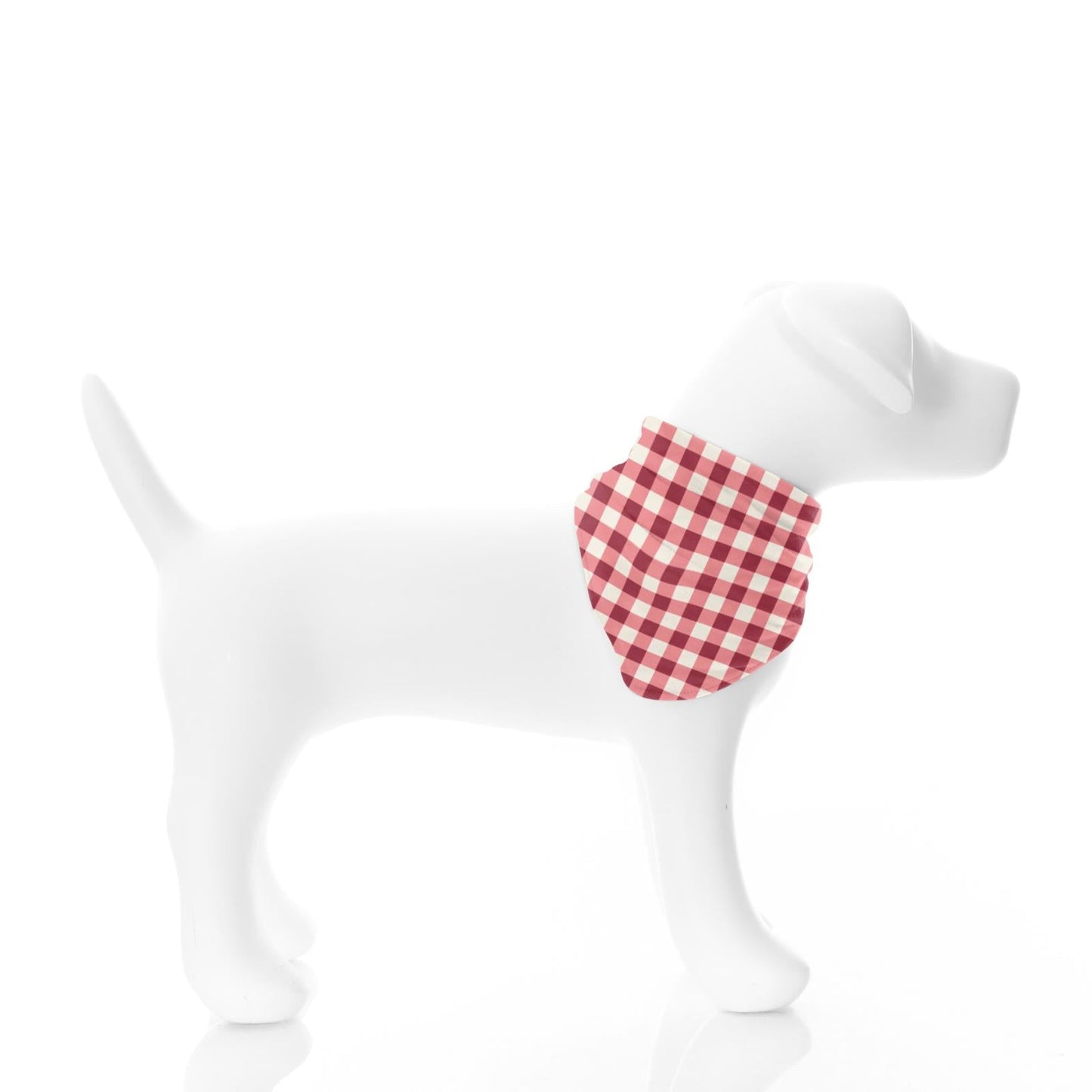 Print Dog Bandana in Wild Strawberry Gingham