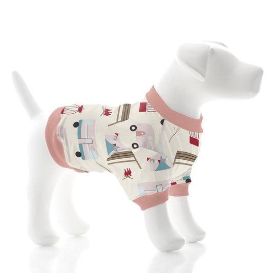 Print Dog Jammies in Natural Camping