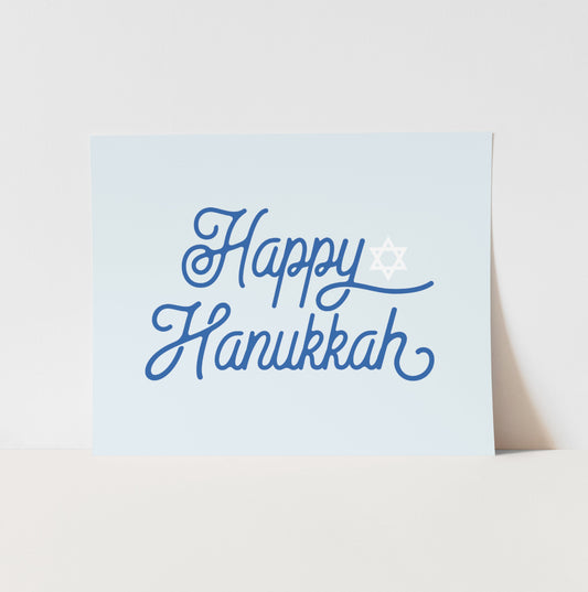 Happy Hanukkah Art Print