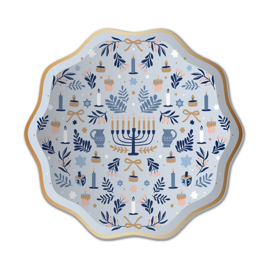 Modern Hanukkah - Small Paper Plates
